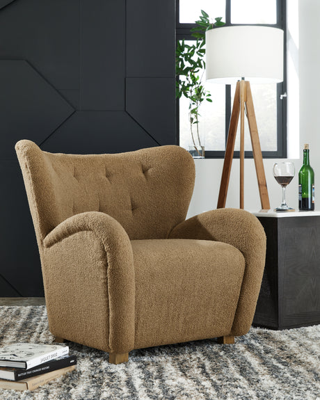 Furniture City - MS - Ashley Furniture - Larbell Accent Chair - Accent Chair / Ecru - A3000709