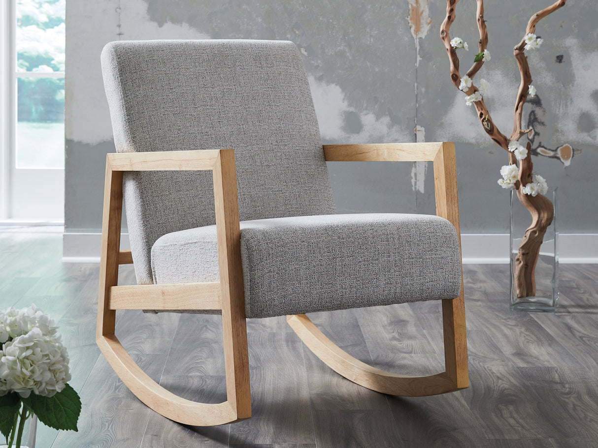 Furniture City - MS - Ashley Furniture - Wychworth Accent Chair - Accent Chair / Gray/Natural - A3000745