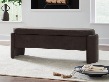 Furniture City - MS - Ashley Furniture - Vavuniya Storage Bench - Storage Bench / Brown / 56"W x 19"D x 19"H - A3000750
