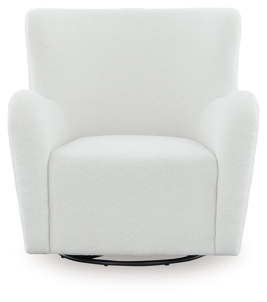 Rowenburg Swivel Glider Accent Chair