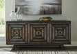 Furniture City - MS - Ashley Furniture - Fair Ridge Accent Cabinet - Accent Cabinet / Distressed Black - A4000573