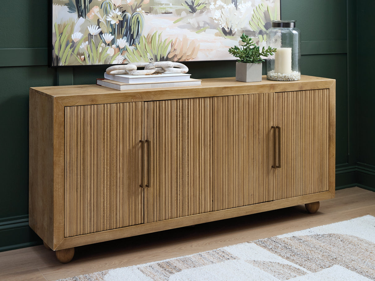 Furniture City - MS - Ashley Furniture - Niam Accent Cabinet - Accent Cabinet / Light Antique Beige - A4000684