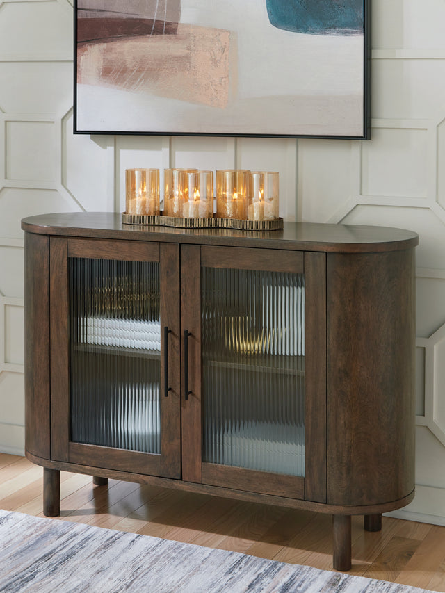 Furniture City - MS - Ashley Furniture - Mayridge Accent Cabinet - Accent Cabinet / Medium Brown - A4000694