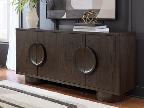 Furniture City - MS - Ashley Furniture - Veeda Accent Cabinet - Accent Cabinet / Dark Brown - A4000703