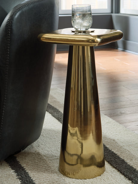 Furniture City - MS - Ashley Furniture - Dallenburg Accent Table - Accent Table / Gold Finish - A4000717