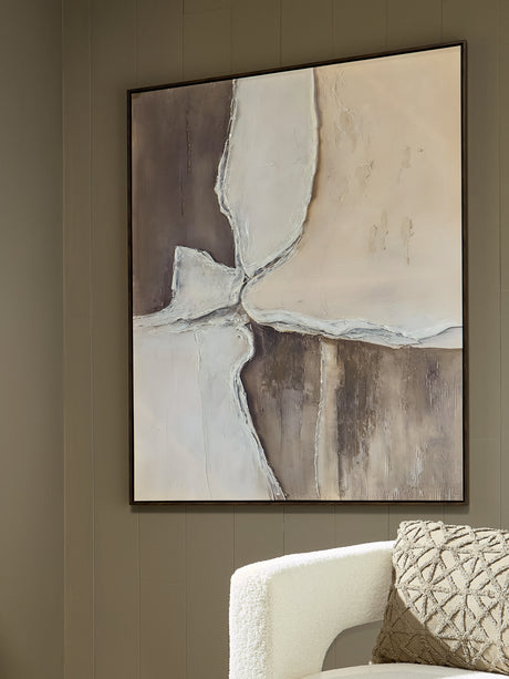 Furniture City - MS - Ashley Furniture - Junward Wall Decor - Wall Art / Brown/Tan/White - A8000461