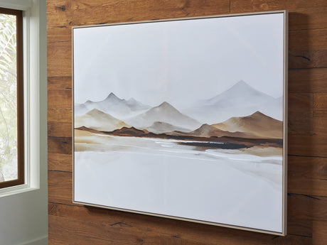 Furniture City - MS - Ashley Furniture - Karalen Wall Decor - Wall Art / White/Gray/Brown - A8000465