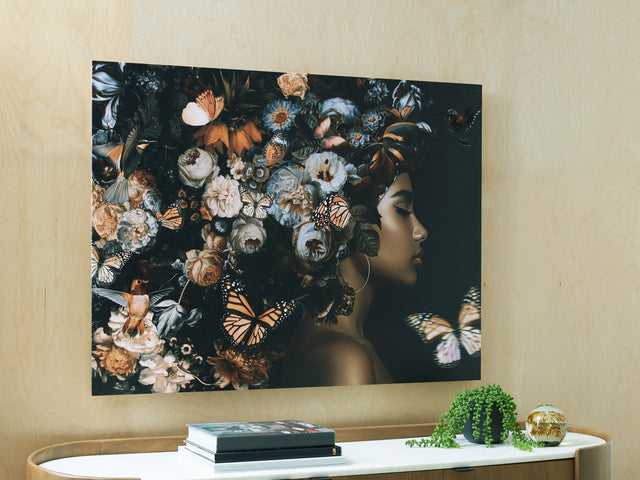 Furniture City - MS - Ashley Furniture - Valfer Wall Decor - Wall Art / Orange/Black/White - A8000481