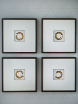 Furniture City - MS - Ashley Furniture - Dallbourne Wall Decor - Wall Art Set (4/CN) / White/Gold Finish - A8000491