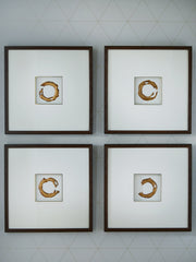 Furniture City - MS - Ashley Furniture - Dallbourne Wall Decor - Wall Art Set (4/CN) / White/Gold Finish - A8000491