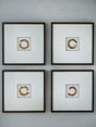 Furniture City - MS - Ashley Furniture - Dallbourne Wall Decor - Wall Art Set (4/CN) / White/Gold Finish - A8000491