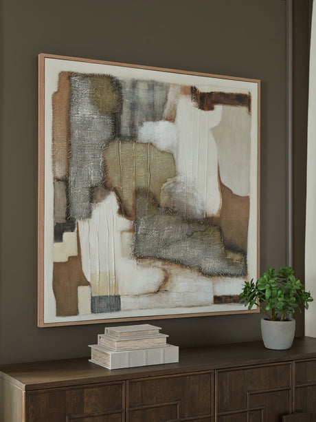 Furniture City - MS - Ashley Furniture - Wylander Wall Decor - Wall Art / Tan/Brown/Gray - A8000497