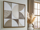 Furniture City - MS - Ashley Furniture - Harelman Wall Decor - Wall Art / Tan/Taupe/White - A8000502