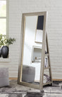 Furniture City - MS - Ashley Furniture - Evesen Mirror - Floor Standing Mirror/Storage / Black - A8010384