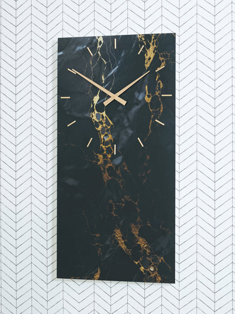 Furniture City - MS - Ashley Furniture - Teague Wall Decor - Wall Clock / Brown/Gray/Ivory - A8010432