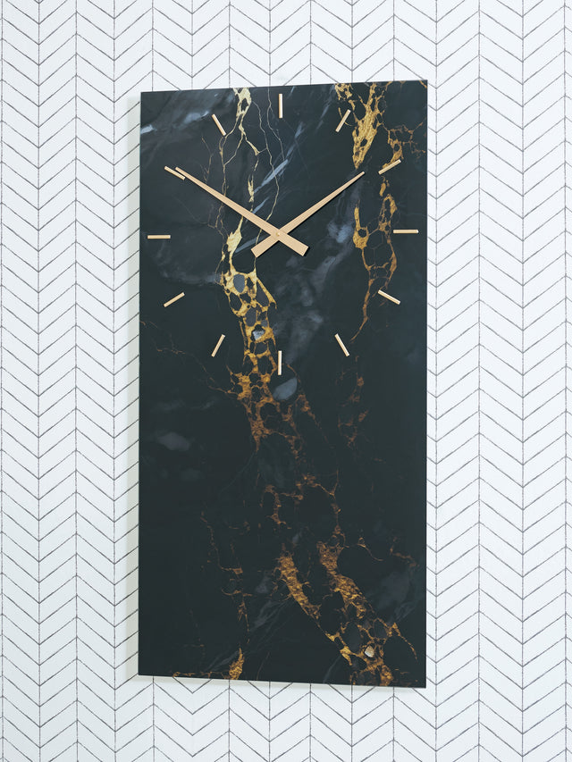 Furniture City - MS - Ashley Furniture - Teague Wall Decor - Wall Clock / Brown/Gray/Ivory - A8010432
