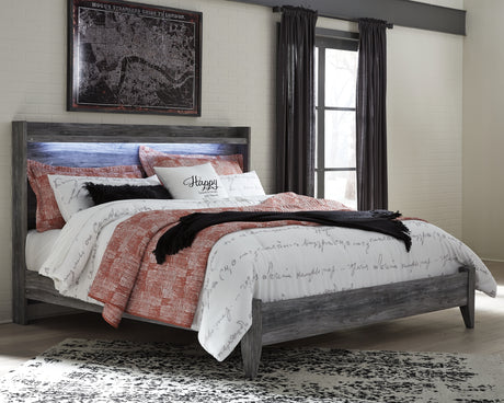 Furniture City - MS - Ashley Furniture - Baystorm Bedroom - Full Panel Bed with 2 Storage Drawers / Gray - B221B34