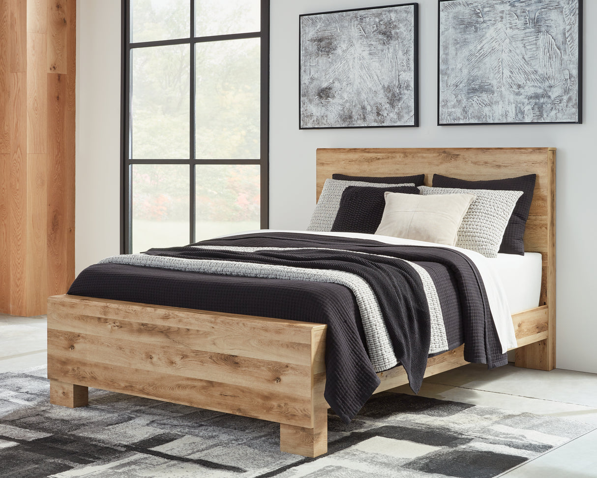 Furniture City - MS - Ashley Furniture - Hyanna Bedroom - King Panel Bed / Tan Brown - B1050B10
