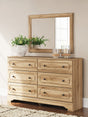 Furniture City - MS - Ashley Furniture - Aleaport Bedroom - Twin Panel Bed / Warm Brown - PCB1075B2