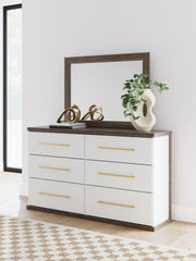 Furniture City - MS - Ashley Furniture - Kendanport Bedroom - Dresser and Mirror / Brown - PCB1108B1
