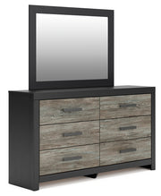 Furniture City - MS - Ashley Furniture - Broachmyn Bedroom - Dresser and Mirror / Black/Gray - PCB1118B1
