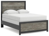 Furniture City - MS - Ashley Furniture - Broachmyn Bedroom - Full Panel Bed / Black/Gray - PCB1118B9