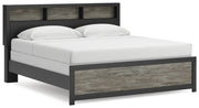 Furniture City - MS - Ashley Furniture - Broachmyn Bedroom - King Bookcase Bed / Black/Gray - PCB1118B6