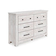 Furniture City - MS - Ashley Furniture - Makidern Bedroom - Six Drawer Dresser - PCB1171-31