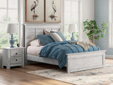 Furniture City - MS - Ashley Furniture - Makidern Bedroom - Queen Panel Bed / Whitewash - PCB1171B2