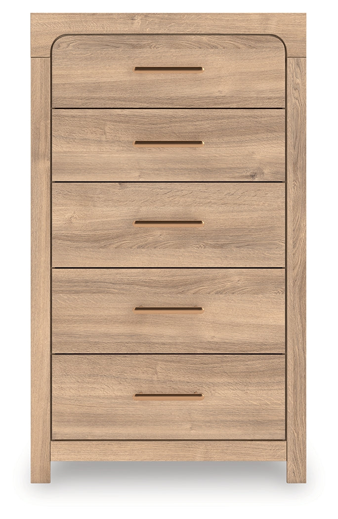 Furniture City - MS - Ashley Furniture - Kinlanni Bedroom - Five Drawer Chest - PCB1360-46