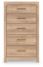 Furniture City - MS - Ashley Furniture - Kinlanni Bedroom - Five Drawer Chest - PCB1360-46