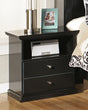 Furniture City - MS - Ashley Furniture - Maribel Bedroom - King Panel Bed / Black - B138B57