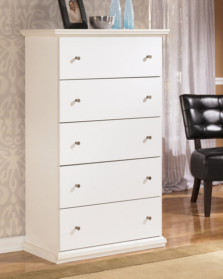 Furniture City - MS - Ashley Furniture - Bostwick Shoals Bedroom - King Panel Bed / White - B139B47