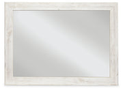 Furniture City - MS - Ashley Furniture - Paxberry Bedroom - Bedroom Mirror / Whitewash - B181-36