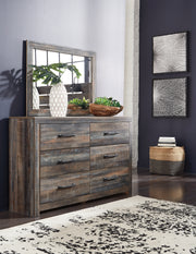 Furniture City - MS - Ashley Furniture - Drystan Bedroom - Dresser and Mirror / Multi - B211B1