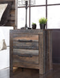 Furniture City - MS - Ashley Furniture - Drystan Bedroom - King Bookcase Bed with 2 Storage Drawers / Multi - B211B27