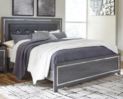 Furniture City - MS - Ashley Furniture - Lodanna Bedroom - King Panel Bed / Gray - B214B10