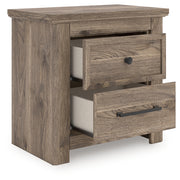 Furniture City - MS - Ashley Furniture - Rusticott Bedroom - Two Drawer Night Stand / Brown - PCB2260-92