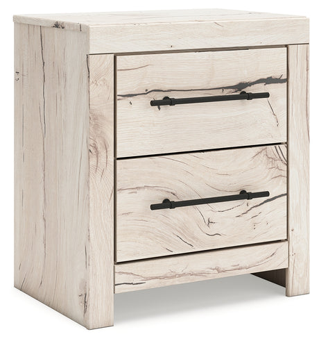 Furniture City - MS - Ashley Furniture - Lawroy Bedroom - Full Panel Bed with Storage / Light Natural - B2310B42