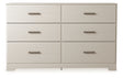 Furniture City - MS - Ashley Furniture - Stelsie Bedroom - Twin Panel Bed / White - B2588B12