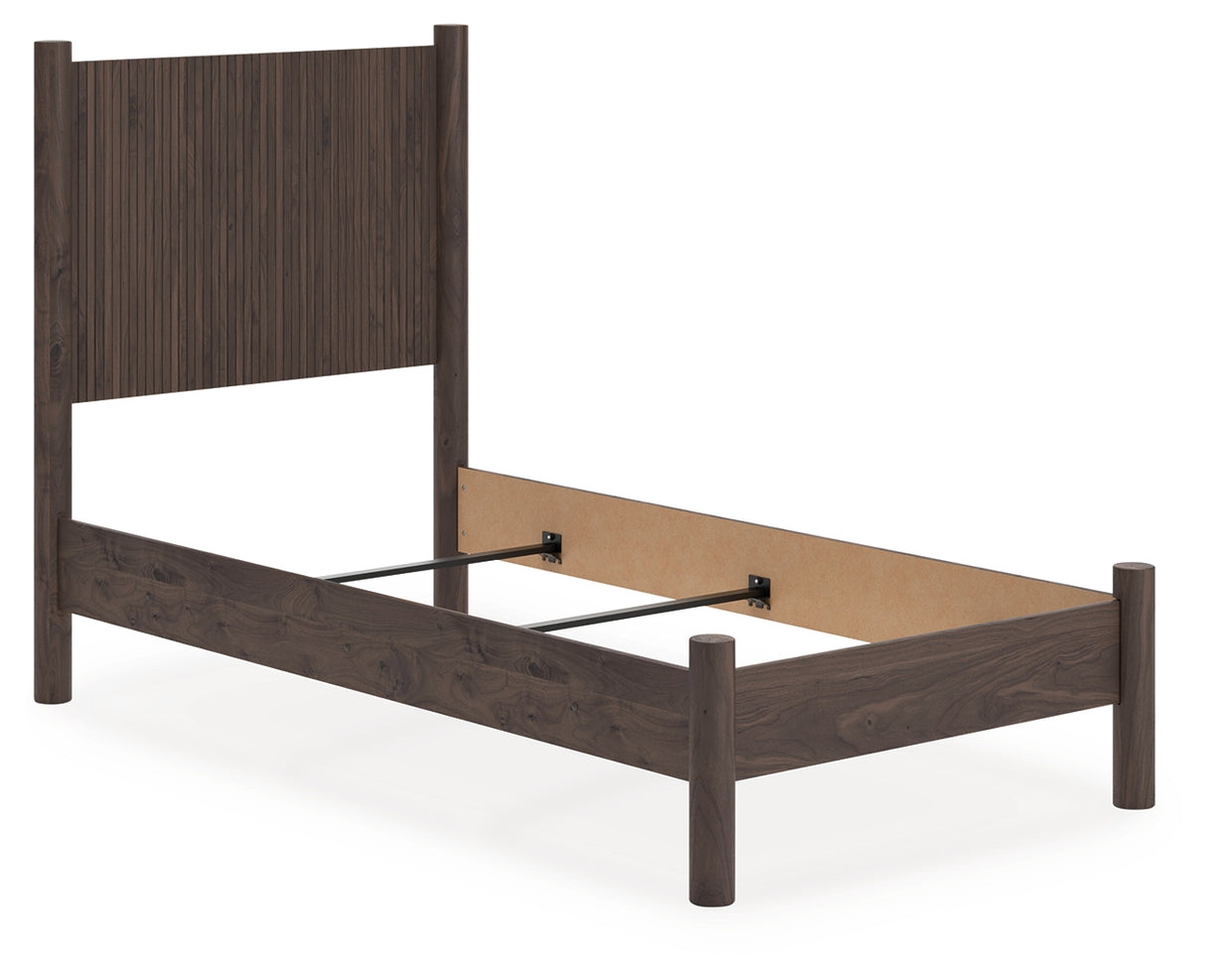 Furniture City - MS - Ashley Furniture - Pamytta Bedroom - Twin Panel Bed / Brown - PCB2614B14