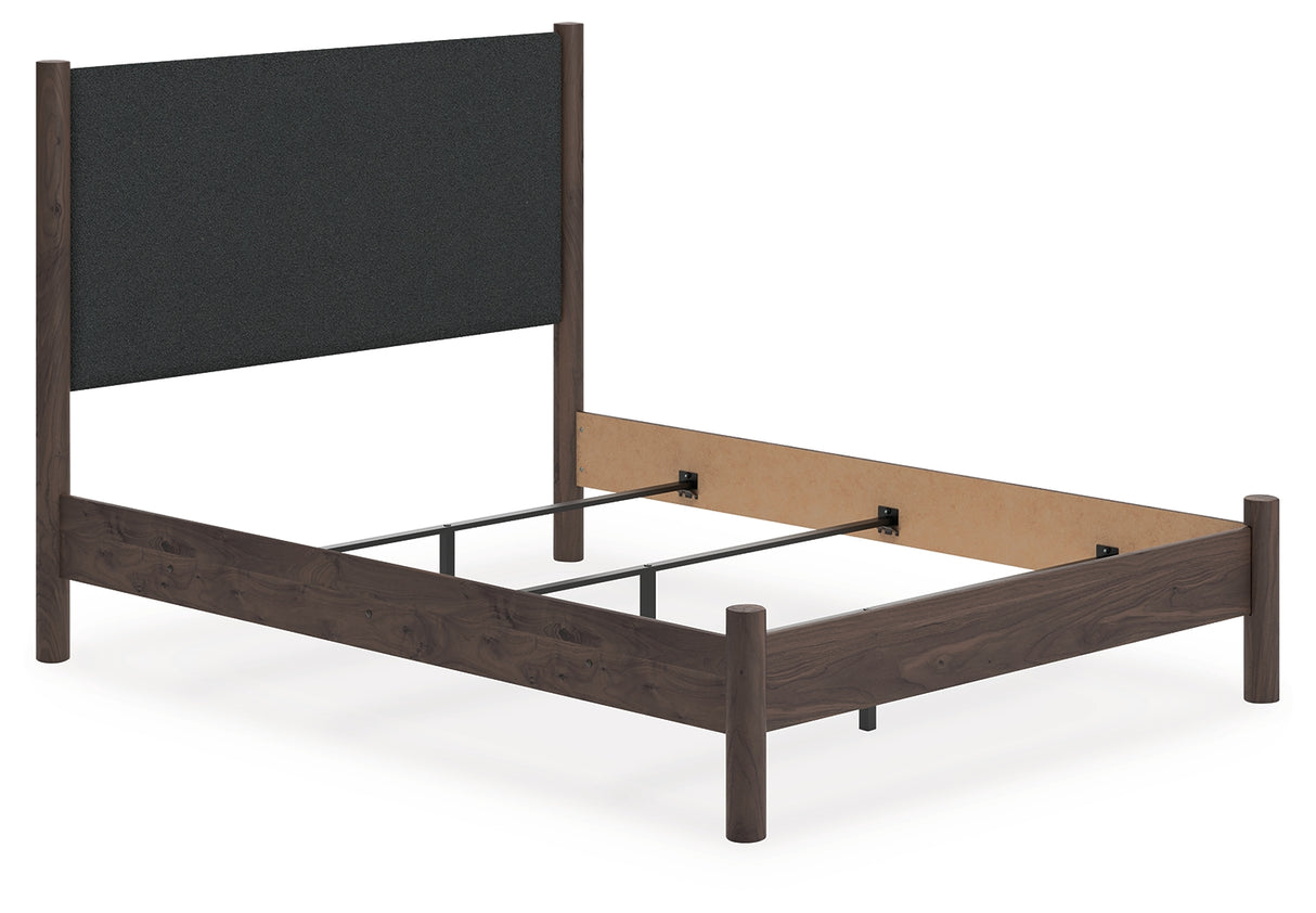 Furniture City - MS - Ashley Furniture - Pamytta Bedroom - Queen Upholstered Panel Bed / Brown - PCB2614B24