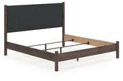 Furniture City - MS - Ashley Furniture - Pamytta Bedroom - King Upholstered Panel Bed / Brown - PCB2614B29