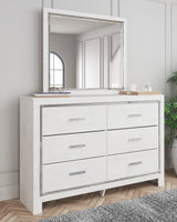 Furniture City - MS - Ashley Furniture - Altyra Bedroom - King Upholstered Bookcase Bed with Storage / White - B2640B30