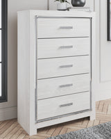 Furniture City - MS - Ashley Furniture - Altyra Bedroom - Five Drawer Chest / White - B2640-46