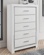 Furniture City - MS - Ashley Furniture - Altyra Bedroom - Five Drawer Chest / White - B2640-46