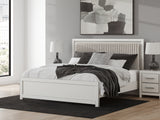 Furniture City - MS - Ashley Furniture - Zuraleus Bedroom - King Upholstered Panel Bed / White - PCB3381B8