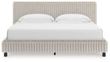 Furniture City - MS - Ashley Furniture - Zuraleus Bedroom - King Upholstered Bed / White - PCB3381B13
