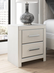 Furniture City - MS - Ashley Furniture - Zuraleus Bedroom - Two Drawer Night Stand / White - PCB3381-92