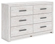 Furniture City - MS - Ashley Furniture - Cayboni Bedroom - King Panel Bed / Whitewash - B3788B7